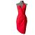 Vestido Thierry Mugler Rojo de Algodón con Corsé Roja
