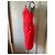 Vestido Thierry Mugler Rojo de Algodón con Corsé Roja - vista 5