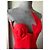 Vestido Thierry Mugler Rojo de Algodón con Corsé Roja - vista 9
