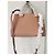 Borsa a mano Lancel in pelle rosa beige pesca - vista 2