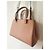 Borsa a mano Lancel in pelle rosa beige pesca - vista 4