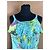 Roberto Cavalli Sommerkleid aus blauer Seide mit Blumenmuster - Ansicht 2