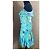 Roberto Cavalli Sommerkleid aus blauer Seide mit Blumenmuster - Ansicht 8
