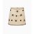 Falda Prada, Modelo Flores Bordadas Beige Dorado