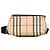 Borsa a tracolla in tela con motivo check marrone Burberry Beige - vista 3