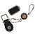 GUCCI Charm metal 3Set Nero Argento Auth 133446