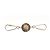 GUCCI Charm metal 3Set Nero Argento Auth 133446 - vista 9