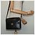 Céline Borsa a Spalla in Pelle Nera e Oro Auth 137436 Nero D'oro - vista 22