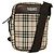 Borsa a Spalla Nova Check in Tela Beige e Argento di BURBERRY Auth bs28525