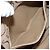 Borsa a mano Gancini in tela beige e argento di Salvatore Ferragamo Auth bs28514 - vista 19