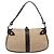 Borsa a mano Gancini in tela beige e argento di Salvatore Ferragamo Auth bs28514 - vista 2