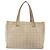 CHANEL Nuova Borsa Tote da Viaggio Nylon Beige Oro CC Auth ti3357 D'oro - vista 13