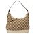 Borsa a Spalla Gancini Salvatore Ferragamo in Tela Beige Oro Auth 133373 - vista 13