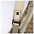 Borsa a Spalla Gancini Salvatore Ferragamo in Tela Beige Oro Auth 133373 - vista 17