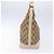 Borsa a Spalla Gancini Salvatore Ferragamo in Tela Beige Oro Auth 133373 - vista 3