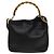 Borsa a mano in pelle Gucci Bamboo 2way Nera Oro 001 1638 Auth sw1242 Nero D'oro - vista 2