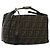 FENDI Zucca Canvas Kosmetiktasche Schwarz Braun Auth 136971