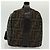 FENDI Zucca Canvas Kosmetiktasche Schwarz Braun Auth 136971 - Ansicht 3