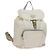 PRADA Rucksack aus Nylon Weiß Silber Auth 134573