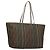 FENDI Zucca Canvas Tote Bag Braun Schwarz Auth 136151