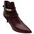 Valentino Bordeaux / Gold Rockstud genarbte Lederstiefel
