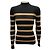 Schwarzer / Karamell gerippter Wollpullover Akris Punto
