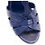SAINT LAURENT - Sandali con piattaforma Tribute Saint Laurent in pelle blu navy (T38.5) - vista 4