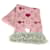 Louis Vuitton M71587 Echarpe Logomania a La Folie Heart Lip Fringe Scarf Pink Red Wool  ref.2430940
