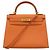 Borsa Hermès Kelly 28 in pelle mango