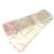 Sciarpa bicolore in pelliccia con logo Louis Vuitton Rosa Beige Giallo
