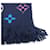 Louis Vuitton Monogram Echarpe Logomania Rainbow Scarf Pink Navy blue - vue 3