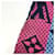 Louis Vuitton Monogram Echarpe Logomania Rainbow Scarf Pink Navy blue - vue 7