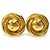 Orecchini in metallo dorato Chanel Coco Mark D'oro