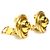 Orecchini in metallo dorato Chanel Coco Mark D'oro - vista 2