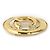 Spilla in metallo dorato Chanel Coco Mark D'oro - vista 2
