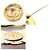 Spilla in metallo dorato Chanel Coco Mark D'oro - vista 5