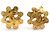 Orecchini a clip in metallo dorato Chanel Coco Mark D'oro