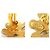 Orecchini a clip in metallo dorato Chanel Coco Mark D'oro - vista 5