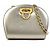 Borsa a Spalla in Pelle e Metallo Gancini di Salvatore Ferragamo D'oro