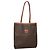 Céline CELINE Macadam Canvas Tote Bag PVC Braun Gold Auth 136856 Golden