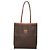 Céline CELINE Macadam Canvas Tote Bag PVC Braun Gold Auth 136856 Golden - Ansicht 13