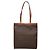 Céline CELINE Macadam Canvas Tote Bag PVC Braun Gold Auth 136856 Golden - Ansicht 2
