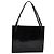 Borsa a spalla GUCCI in pelle verniciata nera argento Auth sw1231 Nero