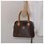Céline Borsa a mano in tela Macadam CELINE in pelle PVC marrone oro Auth BA4505 D'oro - vista 23