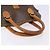 Céline Borsa a mano in tela Macadam CELINE in pelle PVC marrone oro Auth BA4505 D'oro - vista 7
