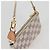 LOUIS VUITTON Mini Pochette Accessoires Damier Azur Pouch N63005 LV Auth 136052V - vista 6