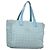 CHANEL Neue Reisetasche aus Nylon Hellblau Silber CC Auth 129655