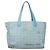 CHANEL Neue Reisetasche aus Nylon Hellblau Silber CC Auth 129655 - Ansicht 2