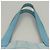 CHANEL Neue Reisetasche aus Nylon Hellblau Silber CC Auth 129655 - Ansicht 9