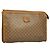 Céline Clutch in tela Macadam CELINE PVC Beige Oro Auth bs28469 D'oro